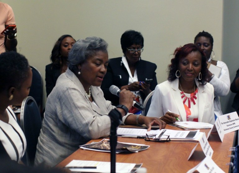 When a reporter for Newsweek was writing an article about Debbie Wasserman Schultz, a DNC official asked Donna Brazile to step in and provide flattering quotes about her. (AP Photo)