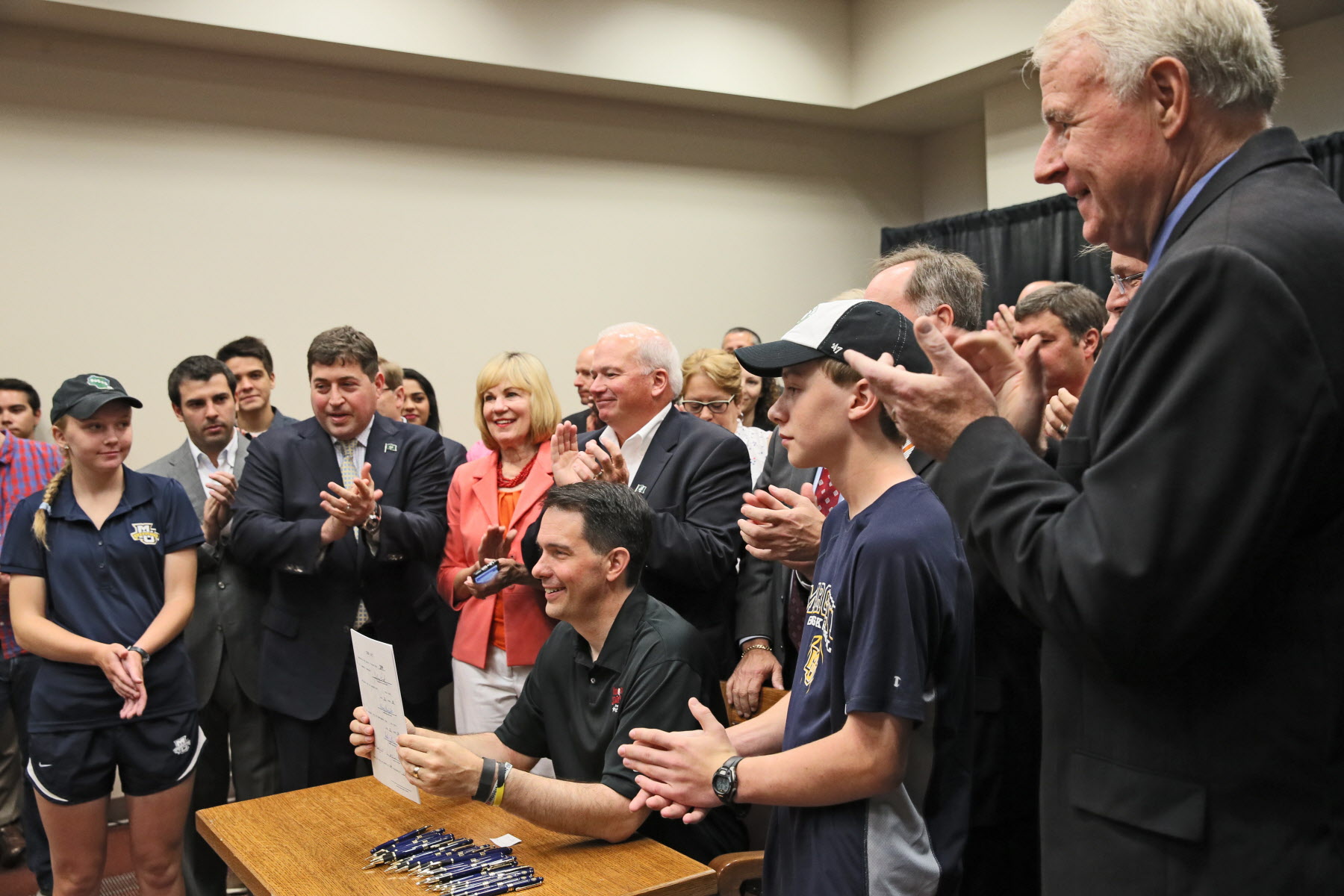 Scott Walker signs bill authorizing public funding for new basketball arena