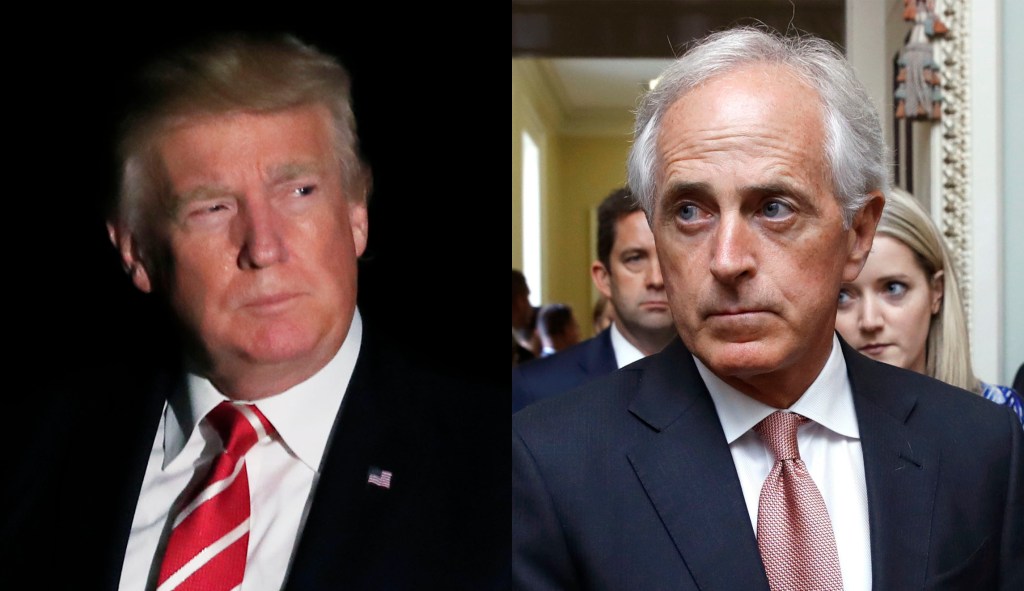 What happened with Trump and Bob Corker?