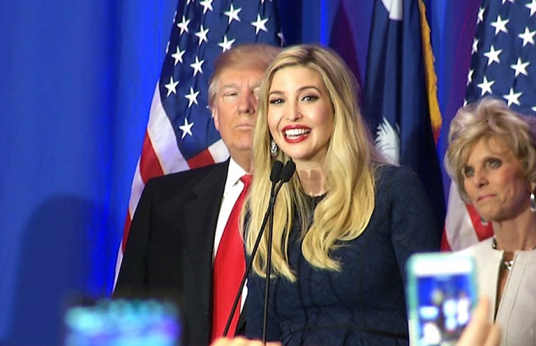Ivanka Trump, the daughter of Republican presidential candidate Donald Trump, addresses supporters of her father's campaign. (AP File Photo/Alex Sanz)