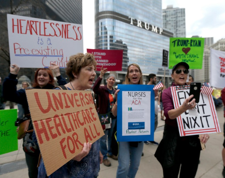 The conservative group is expanding from targeting two centrist House lawmakers to 10. (AP Photo/Charles Rex Arbogast)