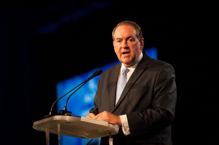 Mike Huckabee speaks during the Western Conservative Summit at the Colorado Convention Center on June 27, 2015 in Denver, Colorado. (Photo by Theo Stroomer/Getty Images)