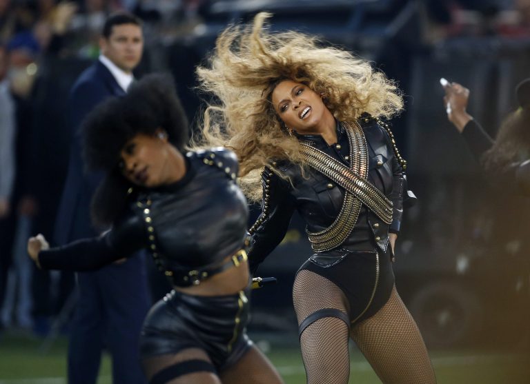 Beyonce performed the song, 