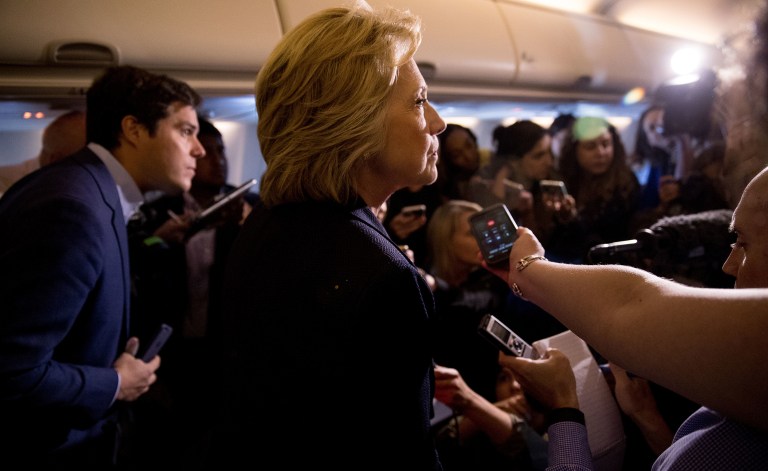 Hillary Clinton repeated a disputed claim about her father's collegiate experience while campaigning at the University of South Florida on Tuesday. (AP Photo/Andrew Harnik)