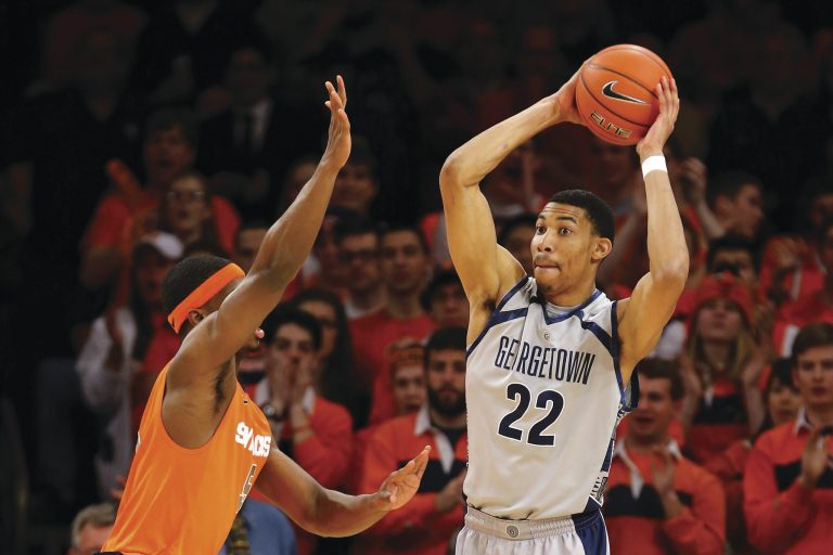 Al Bello/Getty Images
Georgetown forward Otto Porter Jr. could continue playing home games at the Verizon Center if the Wizards draft him in June.