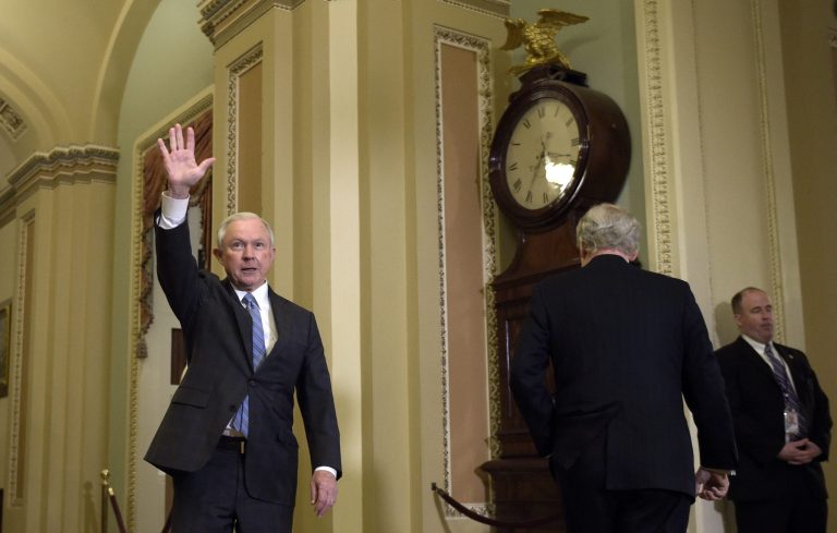 Democrats are threatening a tough confirmation battle for Sessions because of his stance on illegal immigration. (AP Photo/Susan Walsh)