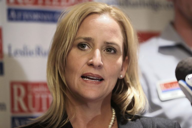 Arkansas attorney general candidate Leslie Rutledge, a Republican, is firing back at her county clerk for what she calls an 