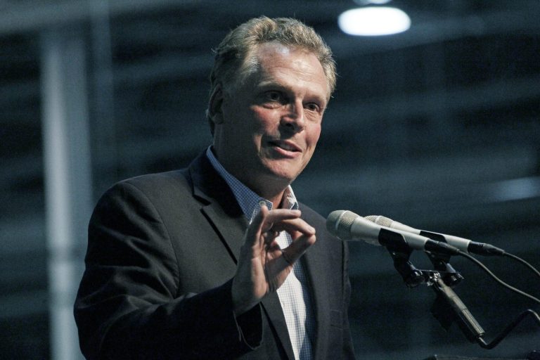 AP file
Virginia gubernatorial candidate Terry McAuliffe noted that Virginia has been a right-to-work state for many years.