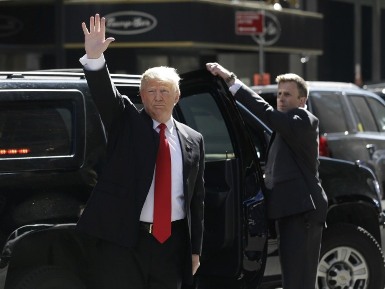 With his current delegate haul, Donald Trump would need a strong showing in upcoming states to reach 1,237 votes, much less 1,400. (AP Photo)