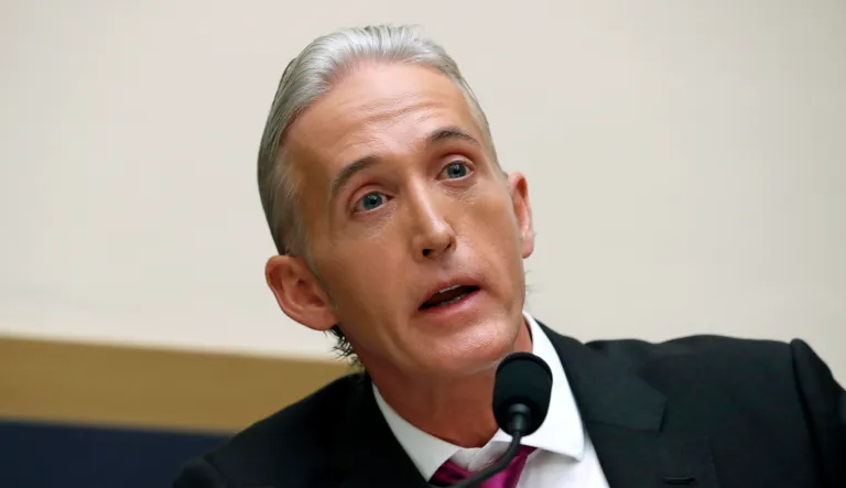Rep. Trey Gowdy, R-S.C., has referred those with allegations of inappropriate behavior against President Trump to the Justice Department, which he said has more jurisdiction than the House Oversight Committee. (AP Photo/Alex Brandon)