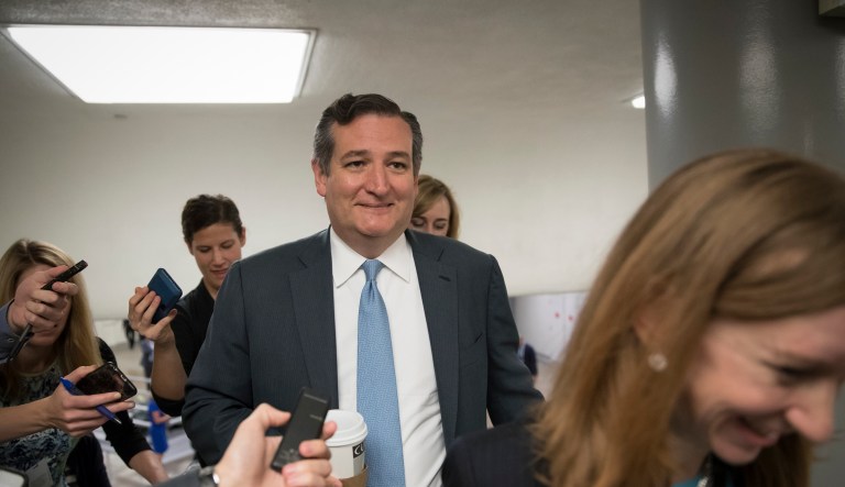 Sen. Ted Cruz, R-Texas, debated Sen. Bernie Sanders, I-Vt., about tax reform on Wednesday. (AP Photo/J. Scott Applewhite)