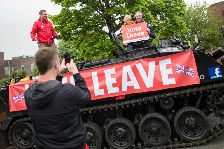 Opinion polls now give the edge to Leave, though the betting still favors Remain. Either outcome is feasible. (Bloomberg)