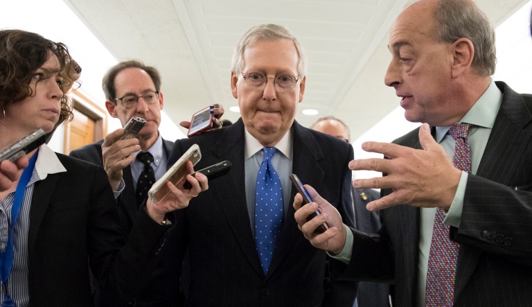 Congressional Republicans face two major constraints as they seek to conference the House and Senate versions of a tax bill. First, they are limited to only a $1.5 trillion net tax cut over 10 years. Second, the bill must not add to federal deficits beyond the 10th year. (AP Photo/J. Scott Applewhite)