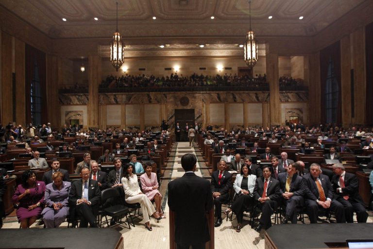 The Louisiana Legislature opens its three-month regular session Monday, with lawmakers considering a rollback of toughened educational standards and a boost to the state's minimum wage among a wide-ranging list of proposals up for debate. (AP Photo/Gerald Herbert, pool)