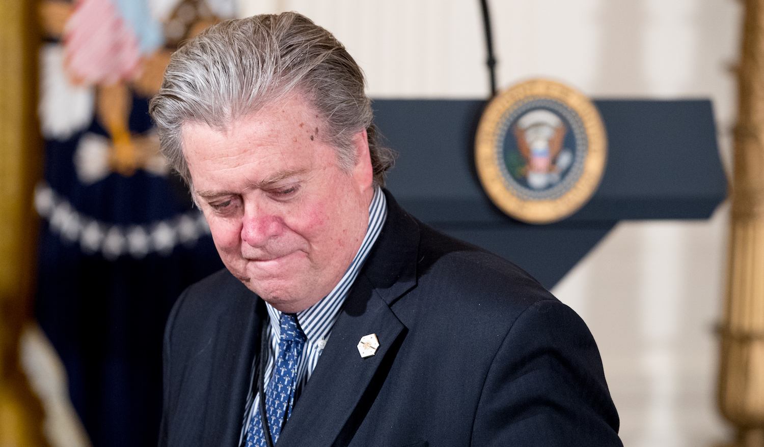 Bannon may have been removed from the National Security Council, but we still have questions