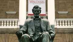 University of Wisconsin students protested the school’s Abraham Lincoln statue with a ‘die-in’