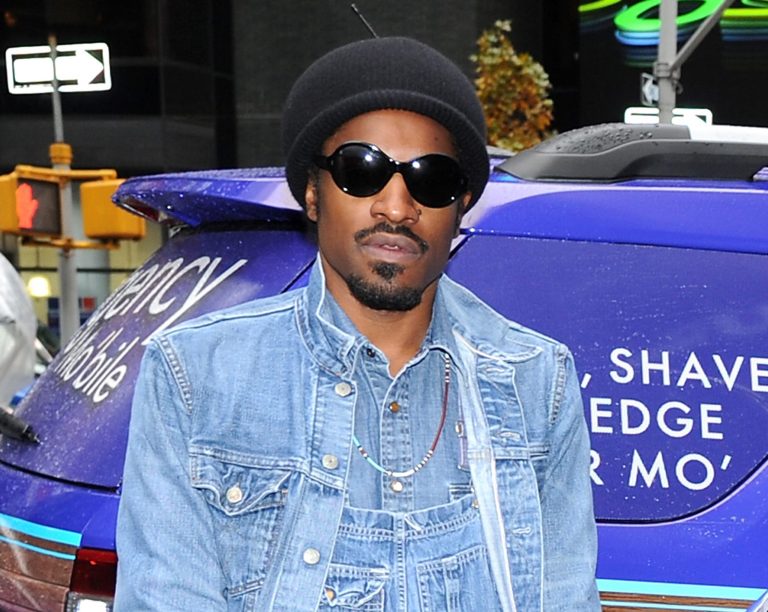 FILE - This Nov. 13, 2012 file photo shows musician and actor Andre Benjamin, better known as Andre 3000, during a promotional event for Gillette in New York. Benjamin will star as rock legend Jimi Hendrix in the film, 