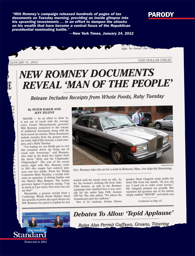 Mitt will gladly pay you Ruby Tuesday for a ribeye steak today