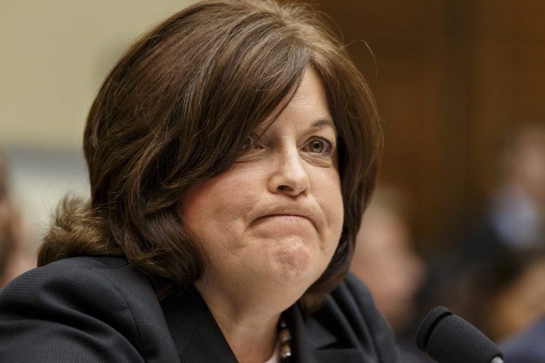 Secret Service Director Julia Pierson is questioned by Rep. Trey Gowdy, R-S.C. on Capitol Hill in Washington, Tuesday, Sept. 30, 2014, as she testified before the House Oversight Committee in its examination of a security breach at the White House. The agency that protects the president and his family is under scrutiny after a man climbed over a fence, sprinted across the north lawn and dashed deep into the executive mansion before finally being subdued. (AP Photo/J. Scott Applewhite)