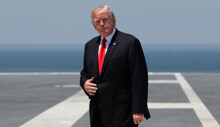 People are split over whether President Trump should be impeached, and a sizable number of people do not believe he will make it four years in office, according to a new poll. (AP Photo/Carolyn Kaster)