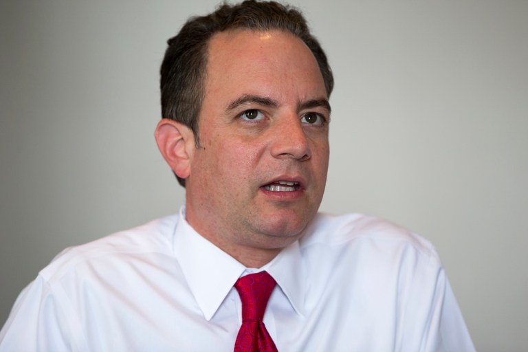 RNC Chairman Reince Priebus said he thinks the Democrat's decision to stick with Hillary Clinton for president is a mistake of massive proportions. (AP Photo/J. Scott Applewhite)
