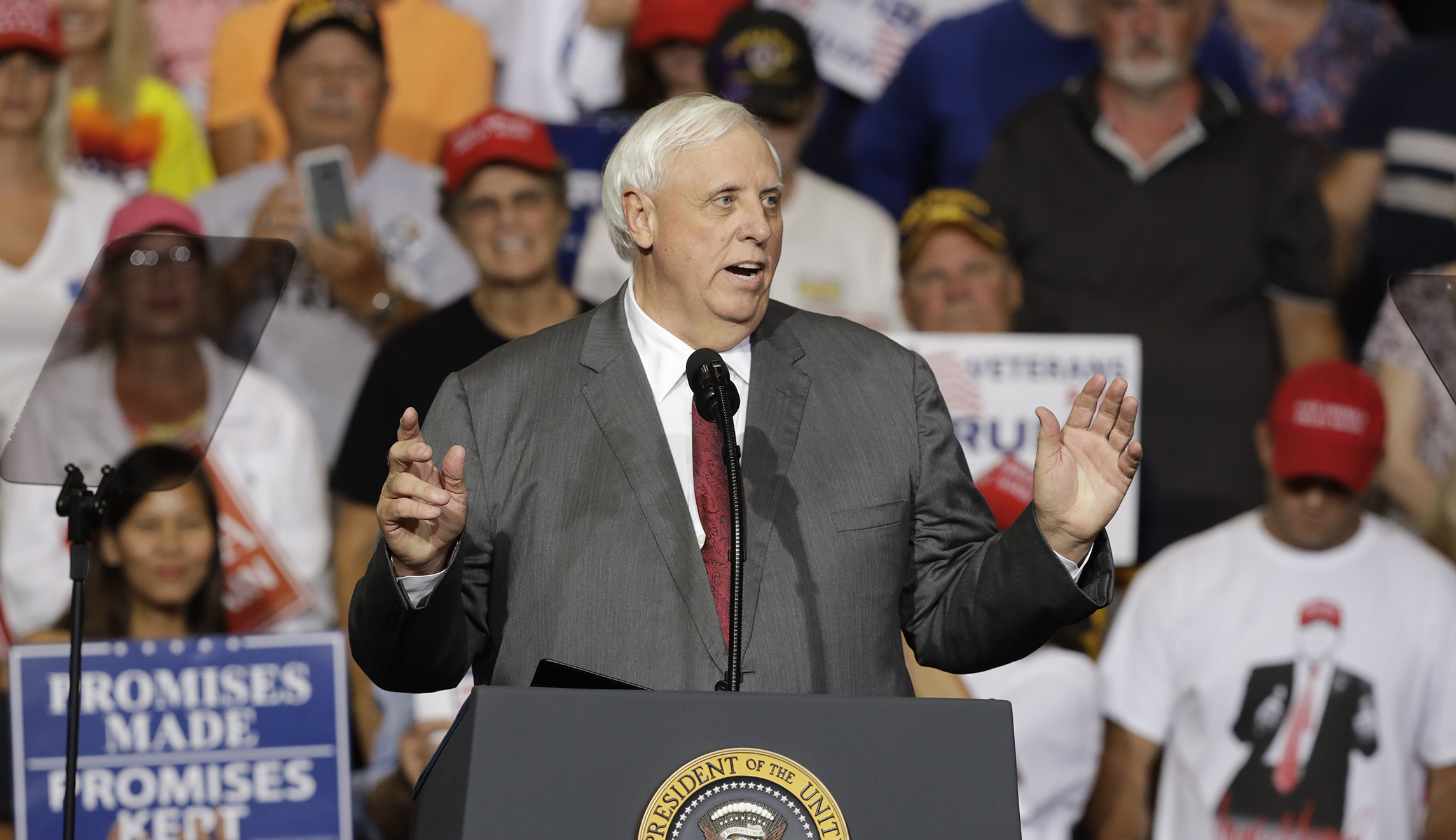 GOP Gov. Jim Justice backs Democrat Joe Manchin for Senate
