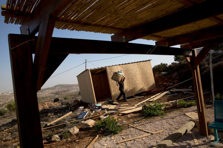 Israeli Prime Minister Benjamin Netanyahu had put a stop to the new settlements over concerns about the response by then-President Obama. (AP Photo/Sebastian Scheiner)