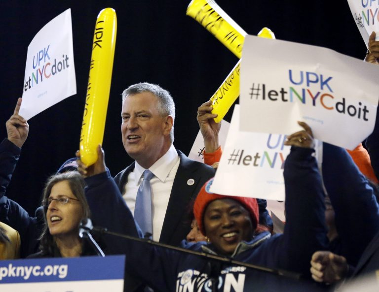 High stakes for NYC mayor over rollout of pre-K