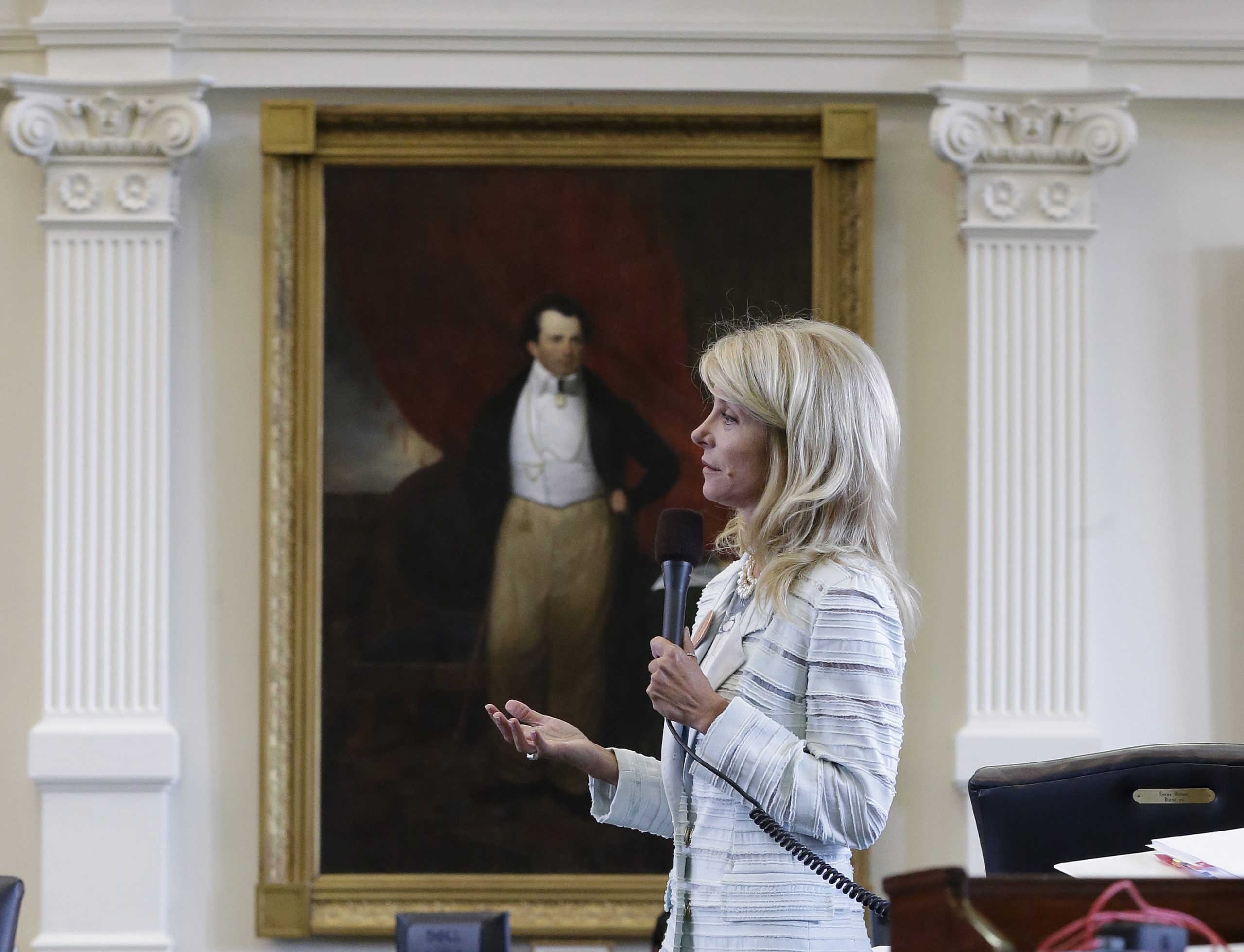 Wendy Davis’ campaign pretends her filibuster wasn’t about abortion