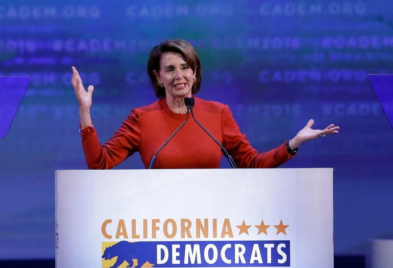 House Minority Leader Nancy Pelosi, D-Calif., ranks as the eighth wealthiest member of Congress with an average net worth of $100,864,528. (AP Photo/Ben Margot)