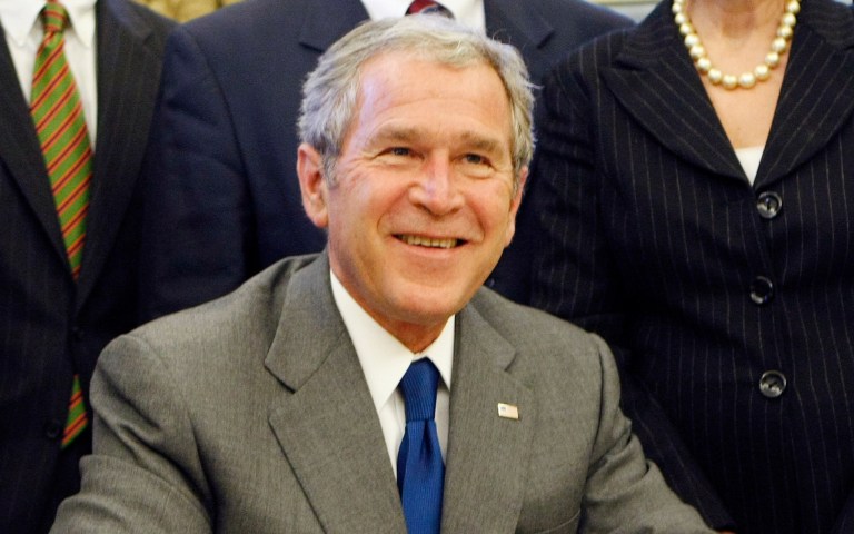 Democratic folklore says that President George W. Bush in 2001 passed tax cuts for the rich. (AP Photo/Gerald Herbert)
