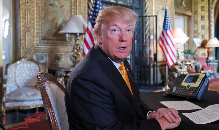 Trump has noted that Moore denies the allegations, though Moore has admitted that he dated women who were younger than he was when he was in his 30s, and said that he often asked their mothers for permission. (AP Photo/Alex Brandon)