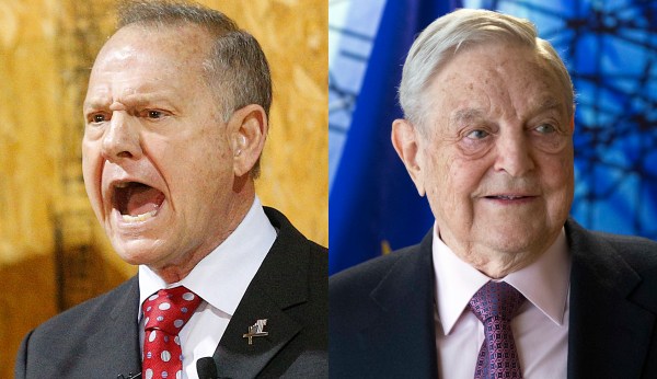 Roy Moore suggests George Soros is going to hell
