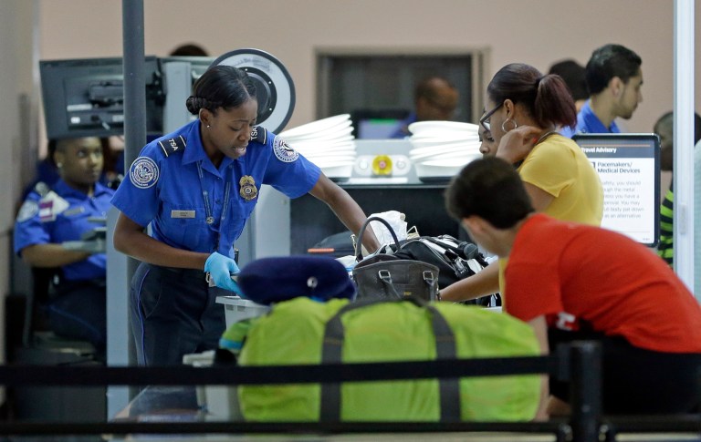 GAO report shows that the TSA has failed to search for potential terrorists working at the airports. (AP Photo/Alan Diaz)