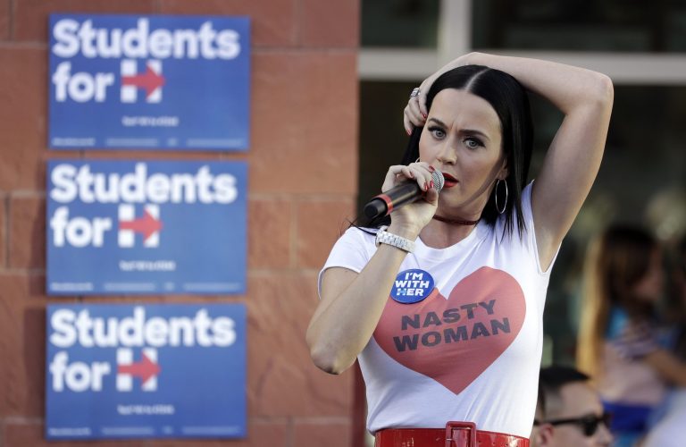 The problem for these celebrities is that the media want to tie them down on issues. (AP Photo/John Locher, File)