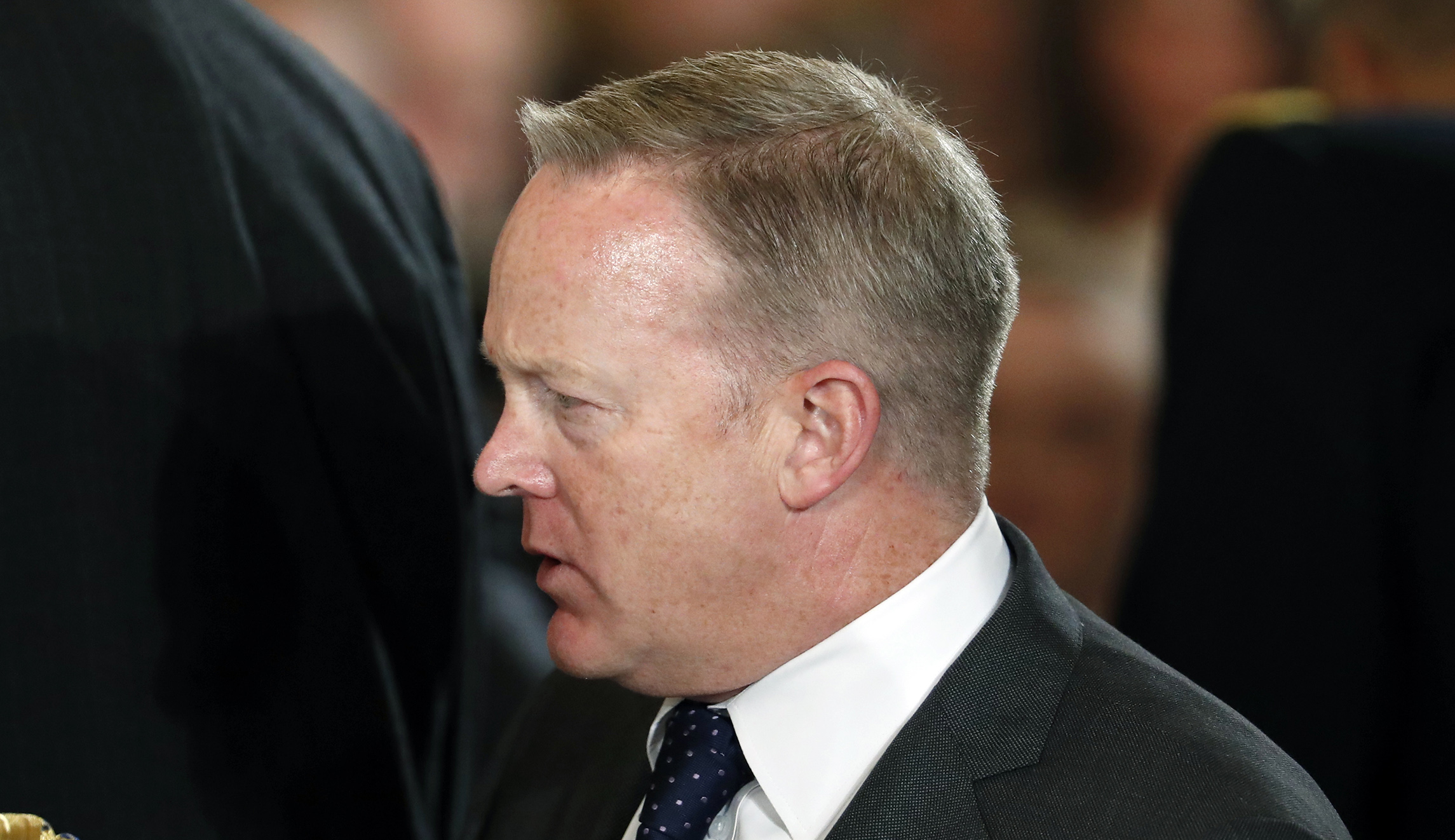 Sean Spicer: Sexual misconduct allegations against Trump ‘should be treated seriously’
