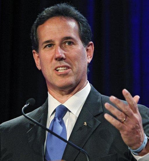 Santorum’s strong victory speech