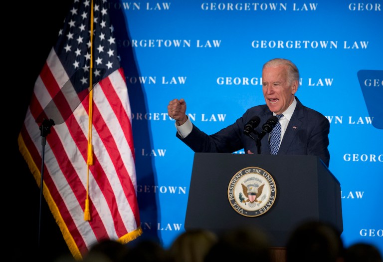 Vice president's speech prodding GOP to take up nomination 