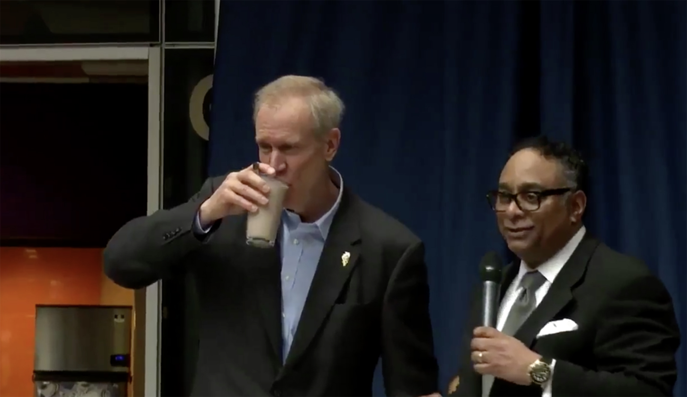 Illinois governor drinks chocolate milk to show he’s committed to diversity