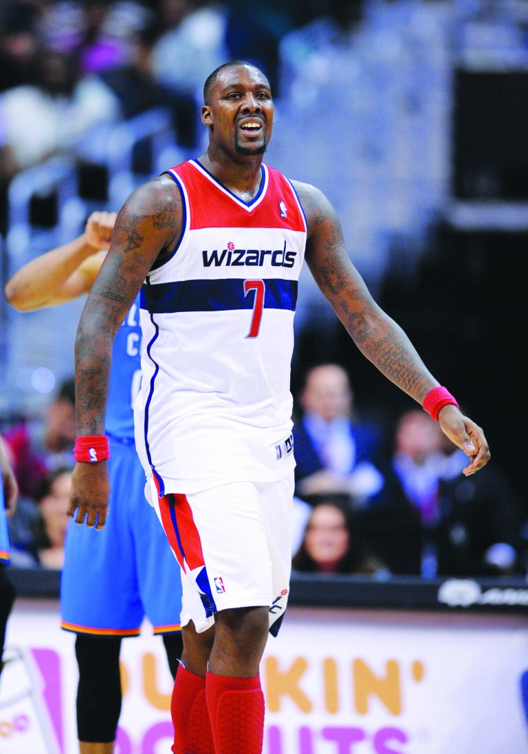 Nick Wass/AP
Andray Blatche played only 26 games for the Wizards last season and averaged 8.5 points and 5.8 rebounds.