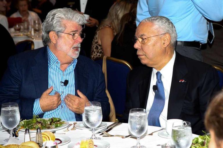 Colin Powell would like a lightsaber, please