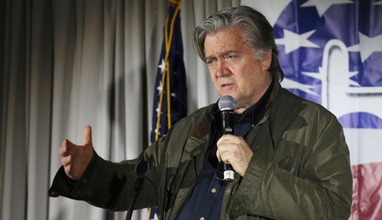 Steve Bannon, the former chief strategist to President Trump, said he did not see the alt-right as a group motivated by racism. Instead, he thought that welcoming the group into the fold was more about harnessing the energy it brought to the culture wars. (AP Photo/Mary Schwalm)