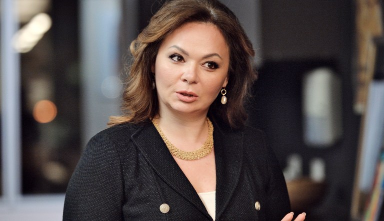 Russian lawyer Natalia Veselnitskaya sent the email to British publicist Rob Goldstone the morning of the June 9, 2016, the day of her meeting at Trump Tower with Trump Jr., then-Trump campaign chairman Paul Manafort, and the president's son-in-law Jared Kushner. (Yury Martyanov /Kommersant Photo via AP) RUSSIA OUT