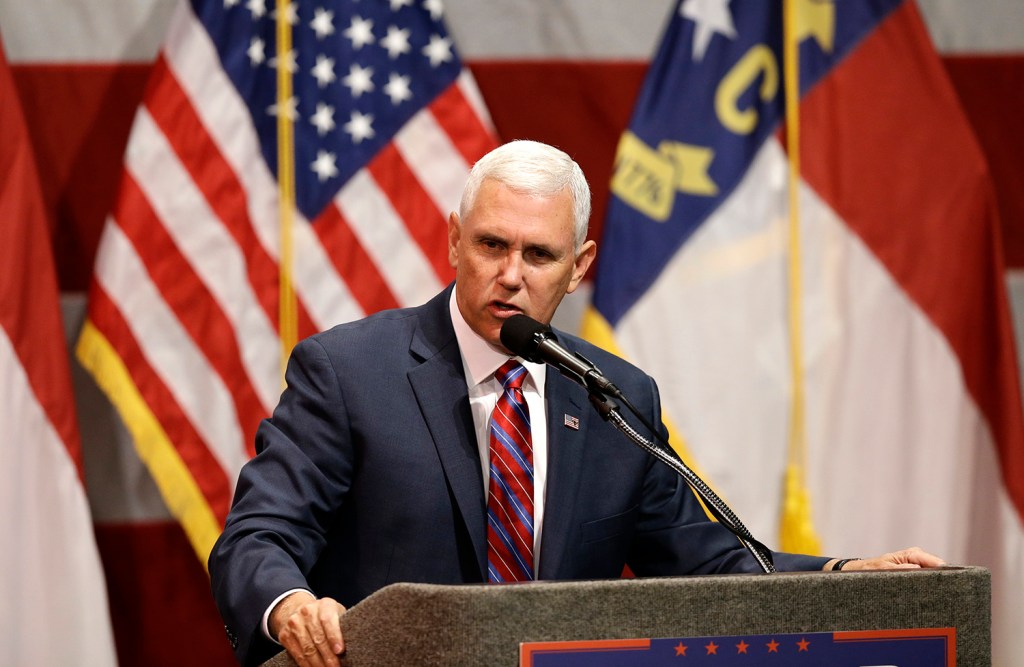 Pence shrugs off sinking poll numbers amid rocky week