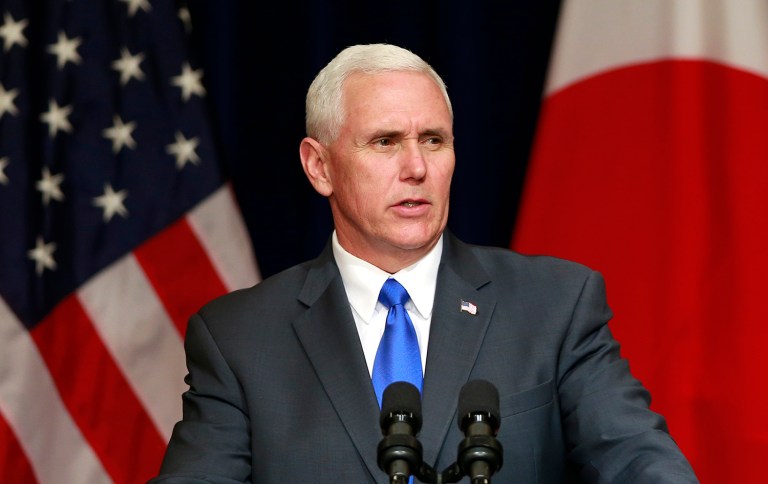 Vice President Mike Pence said bilateral negotiations with North Korea aren't going to happen as he continued his trip to Asia to put pressure on U.S. allies to join in a more aggressive stance toward Kim Jong Un. (AP Photo/Shizuo Kambayashi)
