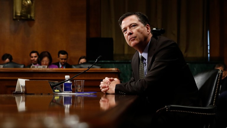 President Trump fired FBI Director James Comey on Tuesday evening. (AP Photo/Carolyn Kaster)