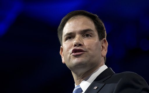 Sen. Marco Rubio, R-Fla., speaks at the 40th annual Conservative Political Action Conference in National Harbor, MD., Thursday, March 14, 2013.  (AP Photo/Manuel Balce Ceneta)