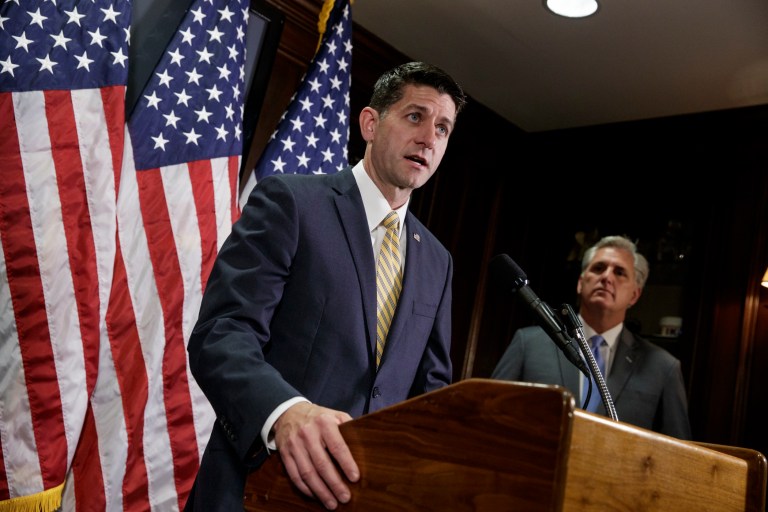 Ryan did acknowledge the Senate has certain procedures like the filibuster that the House does not encounter. (AP)