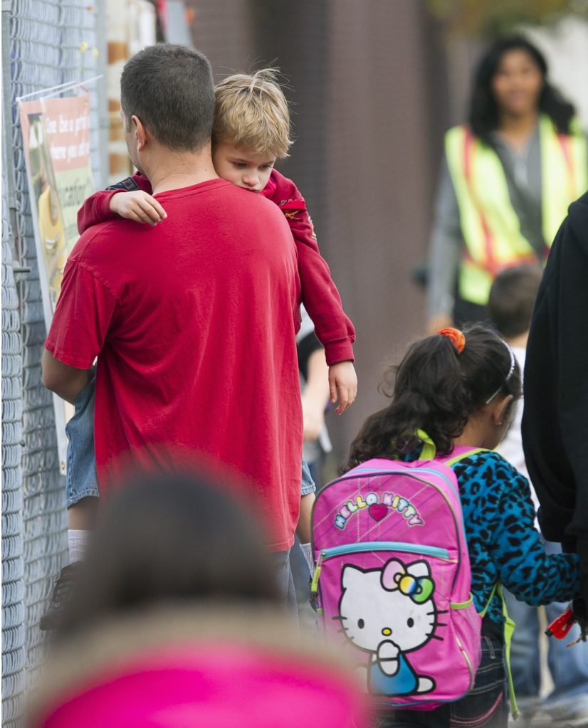 Students nervously return to school after shooting