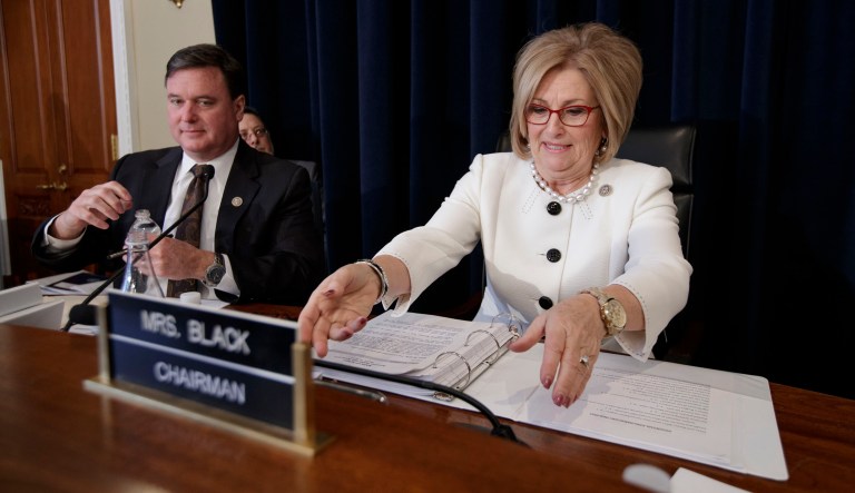 The House Republican Budget trims mandatory spending by $203 billion over the next decade, a period when the federal government will spend more than $40 trillion. How do Republicans justify such trifling cuts when they control the House, the Senate, and the White House? (AP Photo/J. Scott Applewhite)